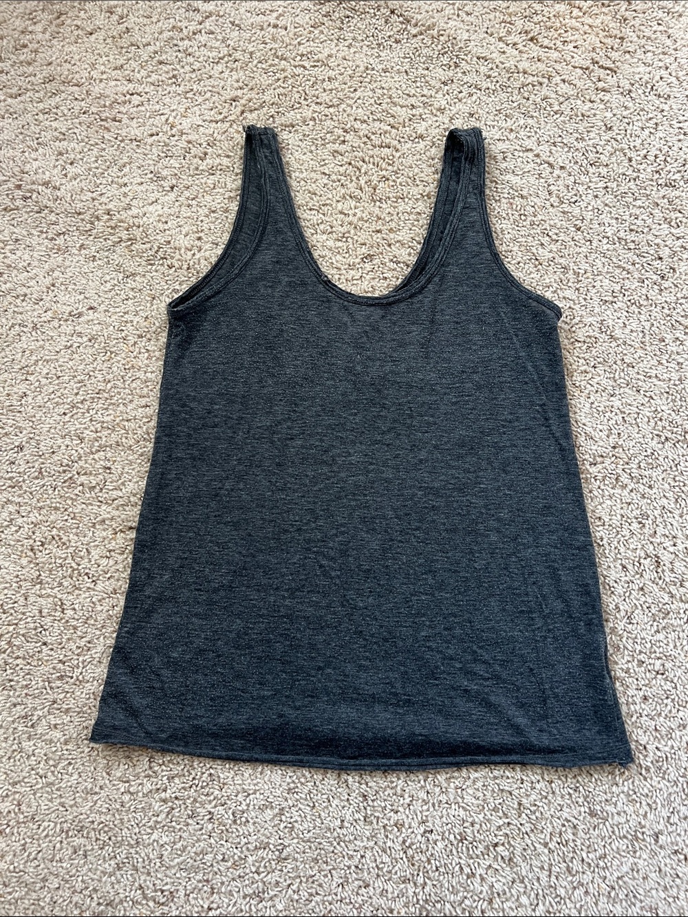 Nollie Dark Charcoal Scoop Neck Tank Top